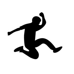 Parkour silhouette