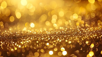 Abstract golden bokeh background 