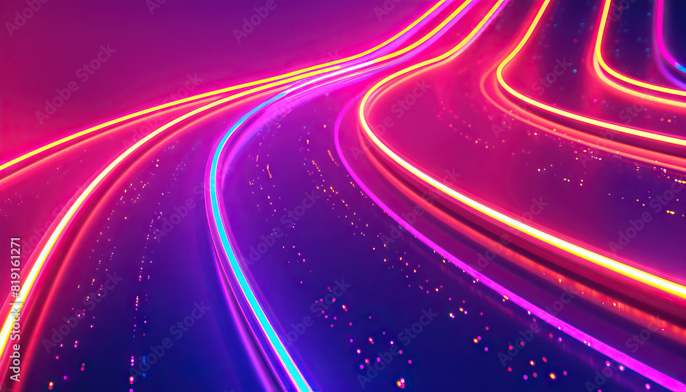 Aufkleber abstract digital artwork with holographic effect - add a futuristic touach with this abstract digita