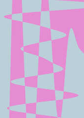 Pink and blue abstract graphic background. Abstract poster