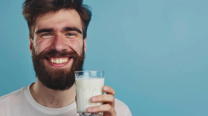 The Cheerful Man with Milk