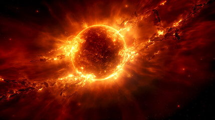 Fototapeta premium Sun in space