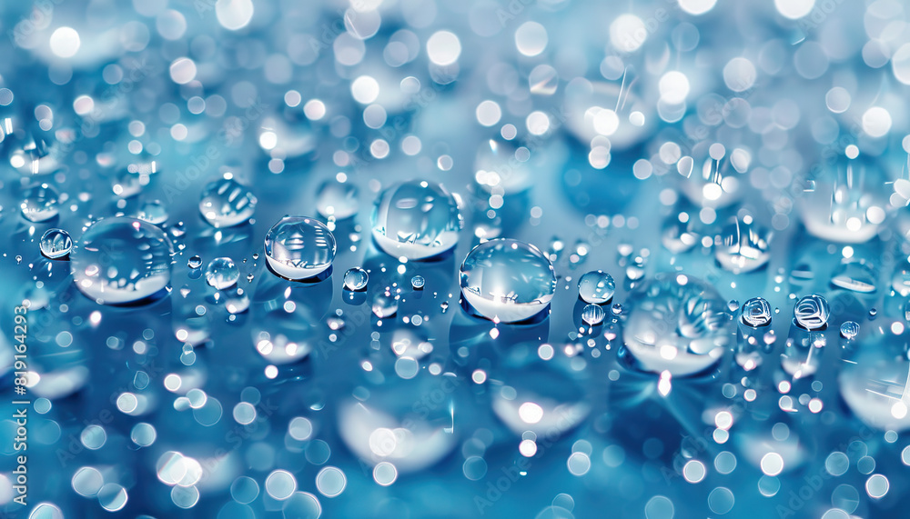 Aufkleber abstract background with sparkling water drops - add a refreshing touch to your designs with this ab
