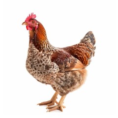 Fototapeta premium chickens, photo of stock, on a white background