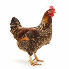 Fototapeta premium chickens, photo of stock, on a white background