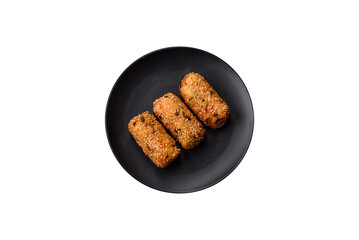Delicious hearty vegetarian or vegan dish in the form of cutlets or patties