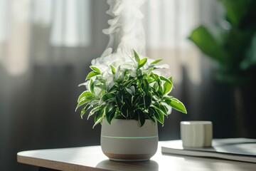 plant that releases soothing scents tailored to individuals' preferences
