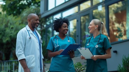 A Group of Smiling Healthcare Professionals