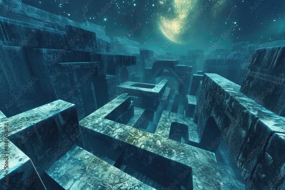 Poster navigate through celestial maze