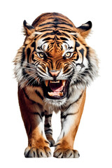 Obraz premium Tiger Image for Stickers, T-Shirt Print, Cap, Mug, Slippers, Mousepad, with Transparent Background PNG