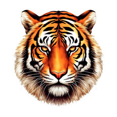 Tiger Image for Stickers, T-Shirt Print, Cap, Mug, Slippers, Mousepad, with Transparent Background PNG
