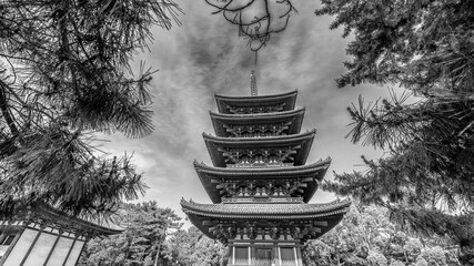 Kofuku-Ji Five-Story Pagoda In Nara, Japan