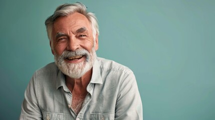 Fototapeta premium Portrait of a Joyful Senior Man