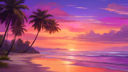 Tropical beach in Punta Cana, Dominican Republic.
