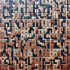 seamless pattern with numbers pattern, vector, icon, illustration, design, alphabet, symbol, seamless, set, sign, art, letter, code, texture,Ai generated 