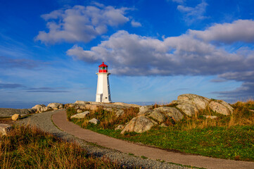 Pathway to the Peggy's Cove Lighthouse, Nova Scotia