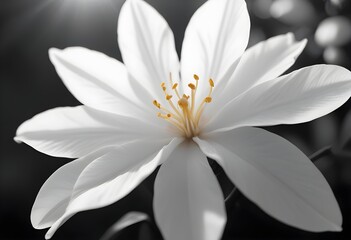 Obraz premium Jasmine flower closeup Realistic Light understand sun light significantly summer flower concept