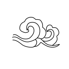 oriental wave illustration