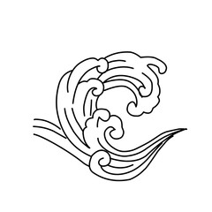 oriental wave illustration