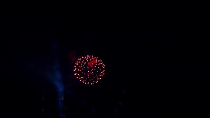 fireworks on black backgrou