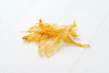 Fish maw on white background