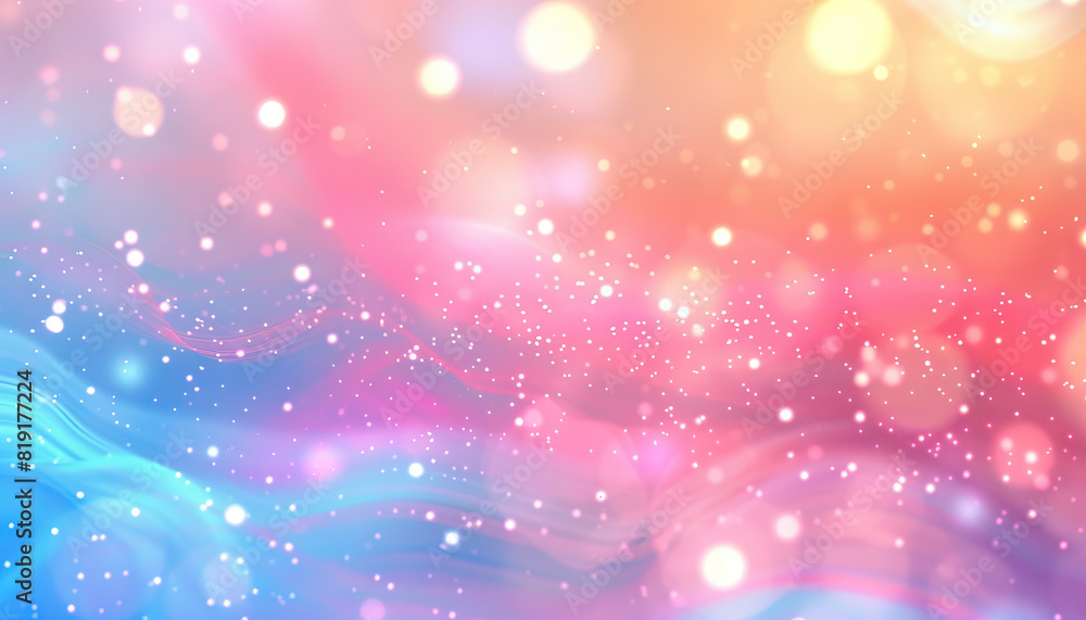 Aufkleber abstract background with soft pastel colors and blurred lights - create a dreamy atmosphere with thi