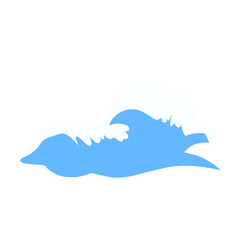 Wave Cartoon style vector