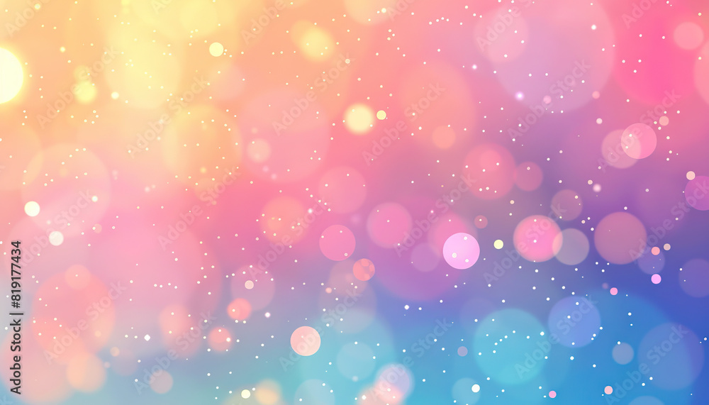 Aufkleber abstract background with soft pastel colors and blurred lights - create a dreamy atmosphere with thi