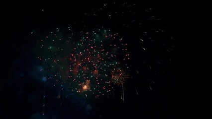 fireworks on black backgrou