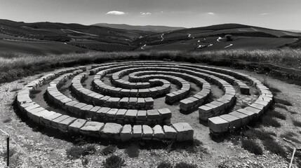 maze in the mountains