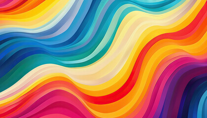 Abstract Background with Colorful Wave Patterns - Add a wave of color to your designs with this abstract background featuring colorful wave patterns, perfect for creating a vibrant and lively