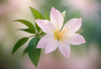 Fototapeta premium Jasmine flower closeup Realistic Light understand sun light significantly summer flower concept