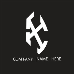 X letter logo design on Black background. X creative initials letter logo concept. X letter design.
