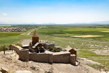 Serene Afternoon at Khor Virap Monastery Overlooking the Ararat Plain