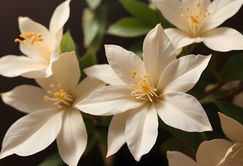 Obraz premium Jasmine flower closeup Realistic Light understand sun light significantly summer flower concept