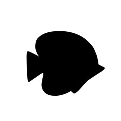 sea animal silhouette vector 