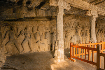 Exclusive Monolithic Rock Carved- Krishna Mandapam is UNESCO's World Heritage Site located at...