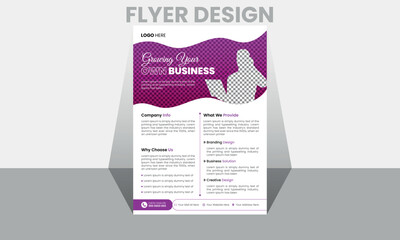 Vector corporate flyer template  and layout design