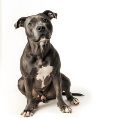 Fototapeta premium dog on white background
