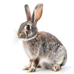 rabbit on white background
