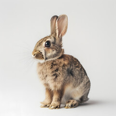 Obraz premium rabbit on white background