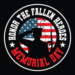 Memorial Day. May 27, 2024. Honor The Fallen Heroes Memorial Day.Usa American Flag Happy Memorial Day text Quotes New Design For T Shirt,Logo, Backround, banner, poster, vector illustration...