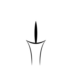 Abstract Feminine Symbol in Minimalist Style