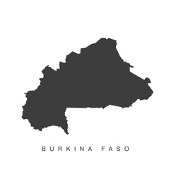 Burkina Faso gray map 