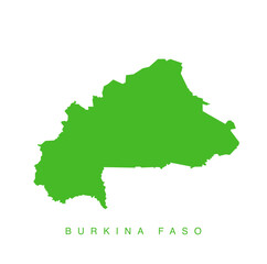 Burkina Faso green map 