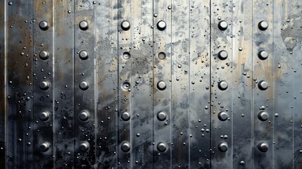 and metal background texture with polka dots