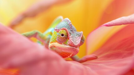 Charming Chameleon Peekaboo in Petals