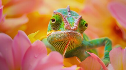 Charming Chameleon Peekaboo in Petals