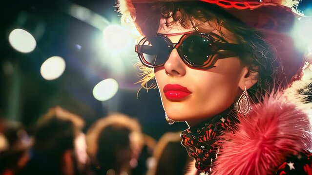 Female fashion show model