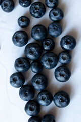 
Fresh blueberries. On a white background. Berries